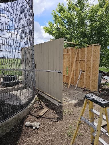 New storage shed framing and construction